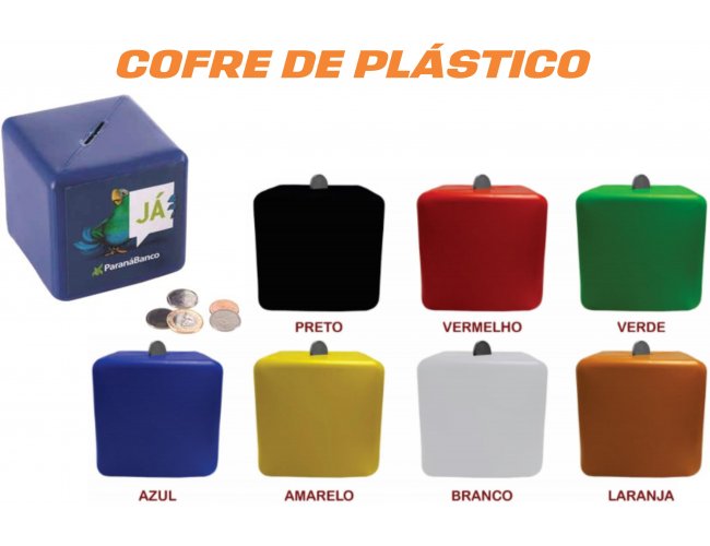 Cofre de Plstico Modelo INF 0023 formato cubo