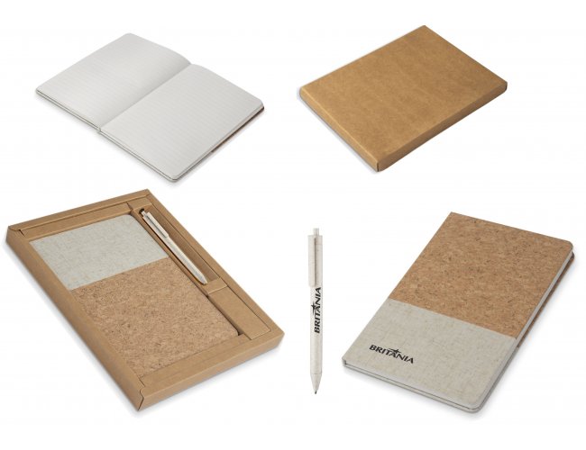 Kit caderno de anotaes e caneta Modelo CAD300